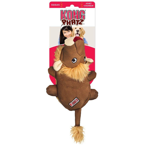 KONG Phatz Lion Plush Dog Toy
