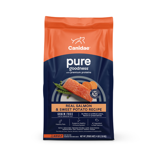 Canidae PURE Grain Free, Limited Ingredient Dry Dog Food, Salmon and Sweet Potato (24-lb)