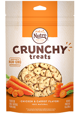 Nutro Crunchy Treats Chicken Carrot Flavor 10 oz Canal Fulton OH Barkly Meows