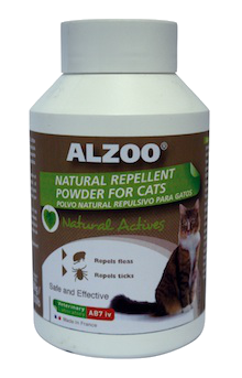 Alzoo Natural repellent cleansing powder for cats (5.3 oz)
