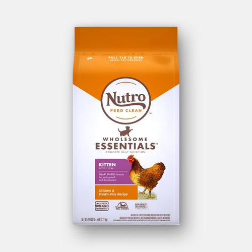 NUTRO WHOLESOME ESSENTIALS™ Natural Dry Cat Food KITTEN FORMULA WITH CHICKEN & BROWN RICE RECIPE