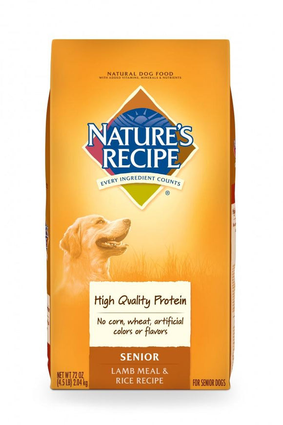 Nature's Recipe Senior Lamb Meal And Rice Recipe Dry Dog Food