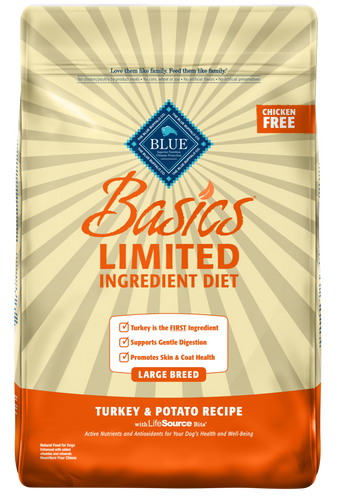 Blue Buffalo Basics Large Breed Adult Turkey & Potato Recipe Dry Dog Food