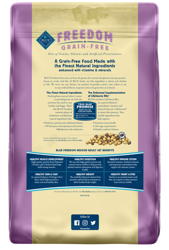 Blue Buffalo Freedom Grain Free Indoor Chicken Recipe Dry Cat Food