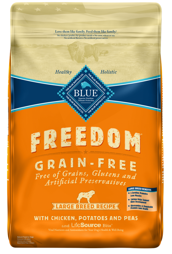 Blue Buffalo Freedom Grain Free Chicken Recipe Large Breed Adult Dry Dog Food