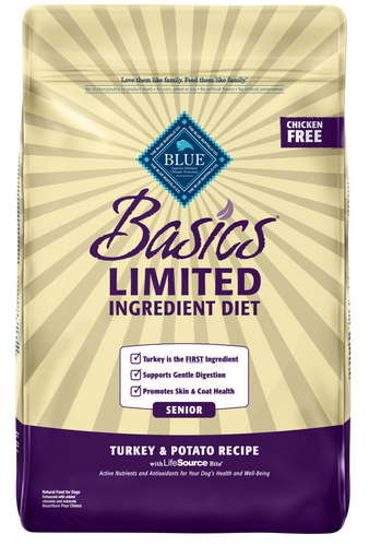 Blue Buffalo Basics Senior Turkey & Potato Recipe Dry Dog Food