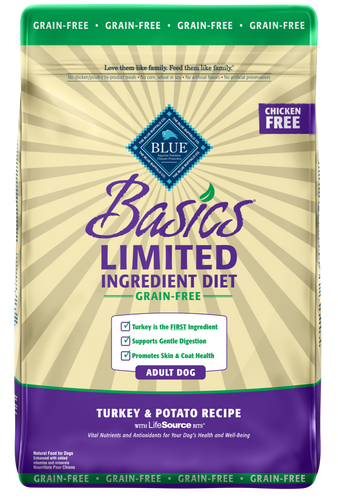 Blue Buffalo Basics Grain Free Adult Turkey and Potato Dry Dog Food