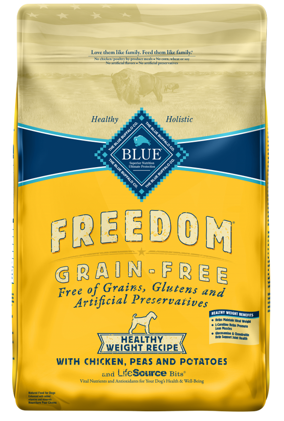 Blue Buffalo Freedom Adult Healthy Weight Chicken Recipe Dry Dog Food