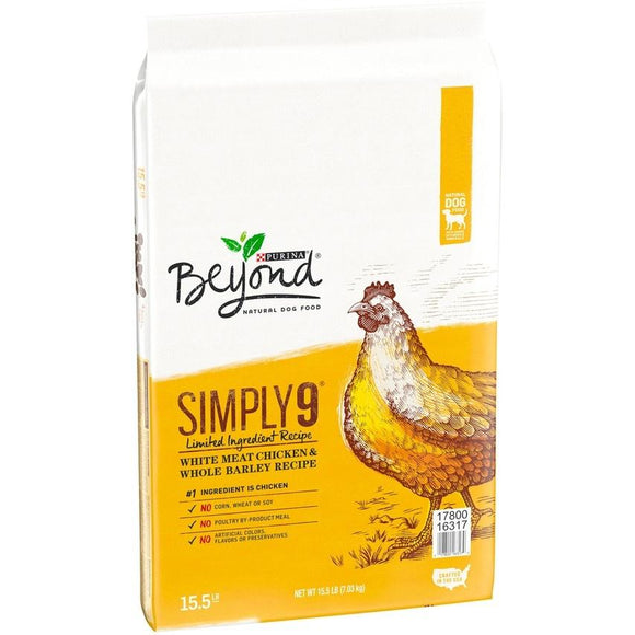 Purina Beyond Simply 9 White Meat Chicken & Whole Barley Dry Dog Food