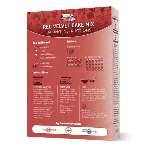 Puppy Cake Mix - Red Velvet Wheat-Free (9 oz)