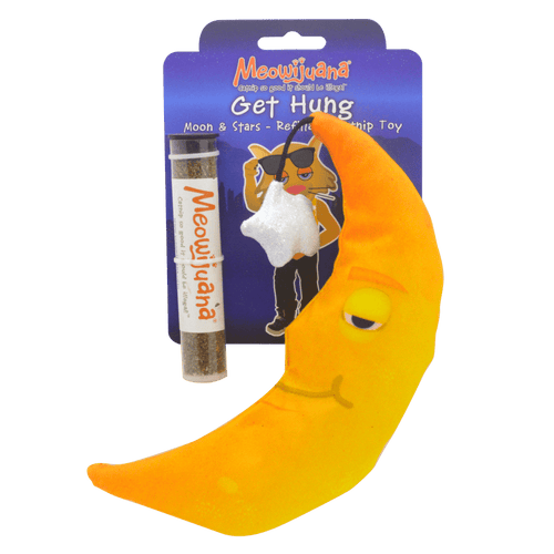 Meowijuana Get Hung! Refillable Moon & Stars Cat Toy (1 Count)