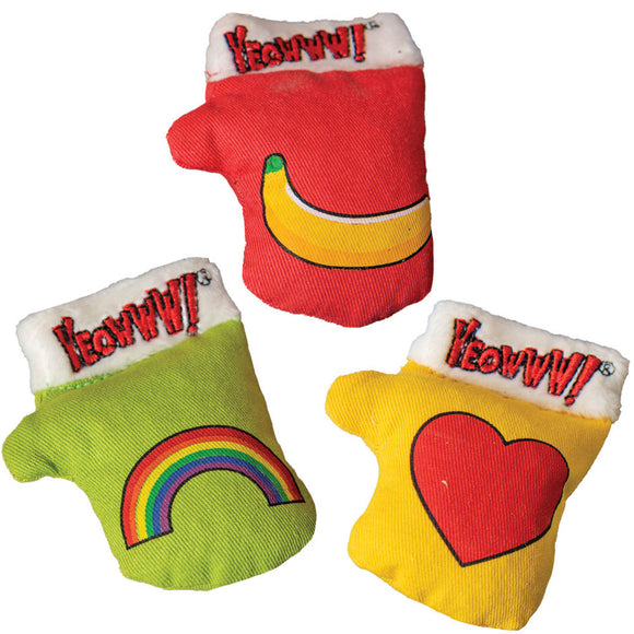 Yeowww! Catnip Kitten Mittens Cat Toy