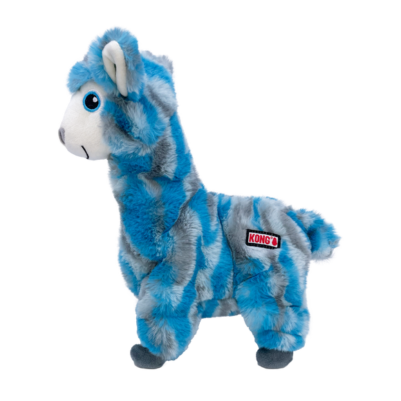 KONG Low Stuff Stripes Llama Dog Toy