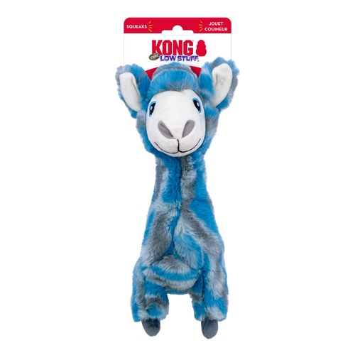 KONG Low Stuff Stripes Llama Dog Toy