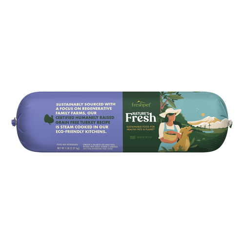 Freshpet Nature's Fresh® Grain Free Turkey Recipe with Spinach, Cranberries & Blueberries