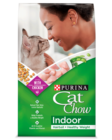 Purina Cat Chow Dry Cat Food Indoor Hairball + Healthy Weight 3.15 lb.Bags (16 lb / 15 lb)