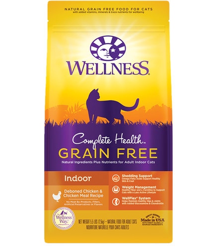 Wellness® Complete Health™ Grain Free Indoor Chicken Dry Cat Food (11 LB)