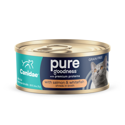 CANIDAE® PURE With Salmon and Whitefish in Broth Wet Cat Food (2.46-oz, single)
