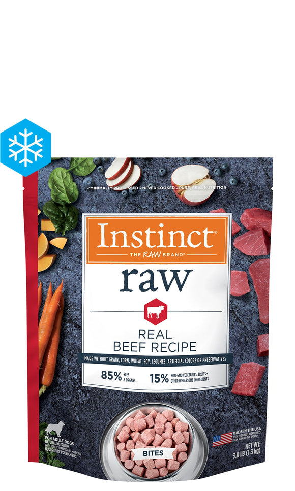 Instinct® Raw Frozen Bites Real Beef Recipe (8 oz)