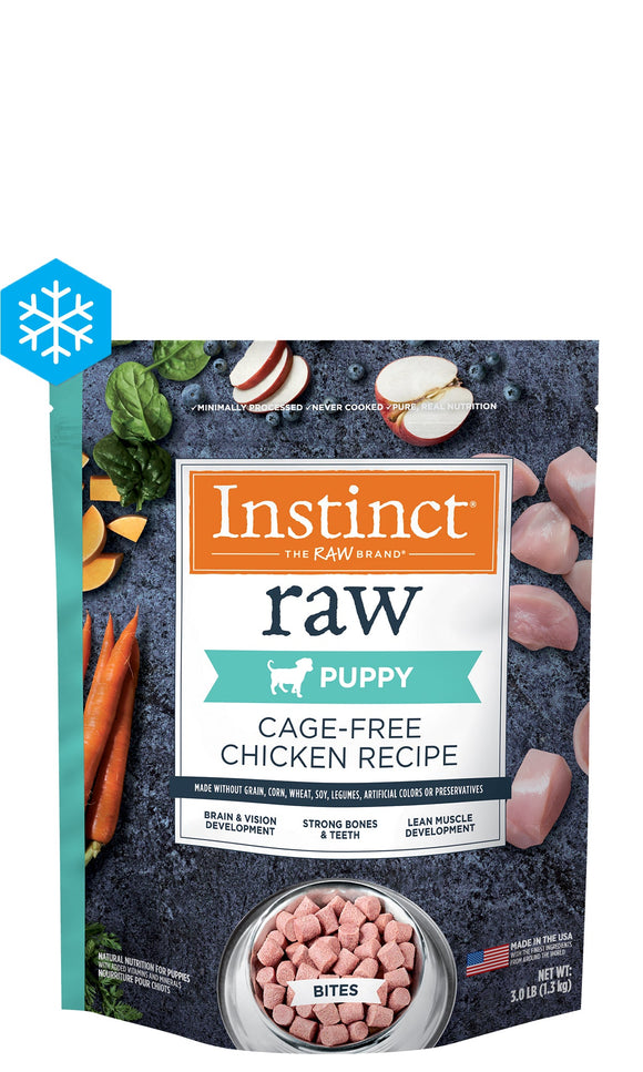 Instinct® Raw Frozen Bites Cage-Free Chicken Recipe for Puppies (8 oz)