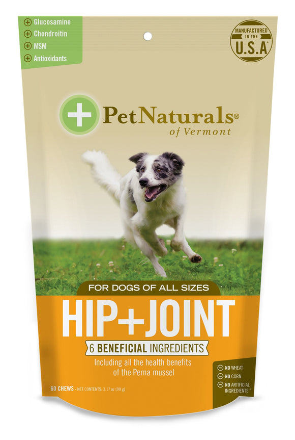 Pet Naturals HIP + JOINT CHEWS FOR DOGS (60 Count)