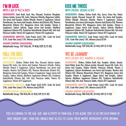 Weruva BFF Meals Fun Size Sampler! Variety Pack Dog Wet Food