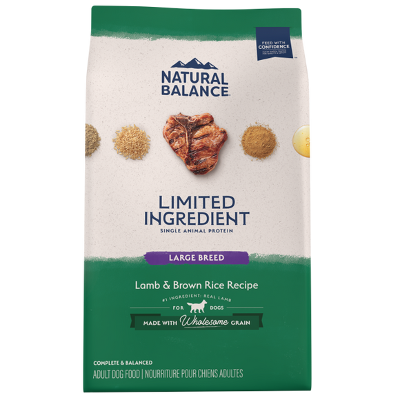 Natural Balance Limited Ingredient Lamb & Brown Rice Large Breed Recipe Dry Dog Food