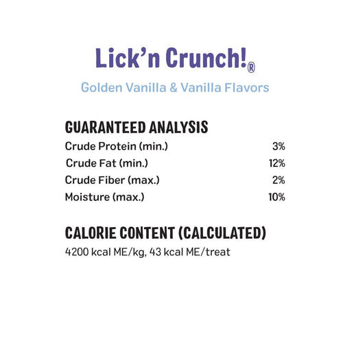 Three Dog Bakery Lick’n Crunch!® Golden & Vanilla Flavors Dog Treats