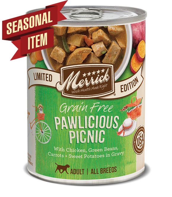 Merrick  Grain Free Pawlicious Picnic Seasonal Recipe (12.7 oz, single can)