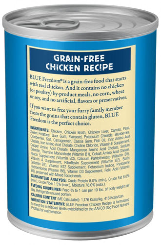 Blue Buffalo Freedom Grain Free Chicken Recipe Adult Canned Dog Food