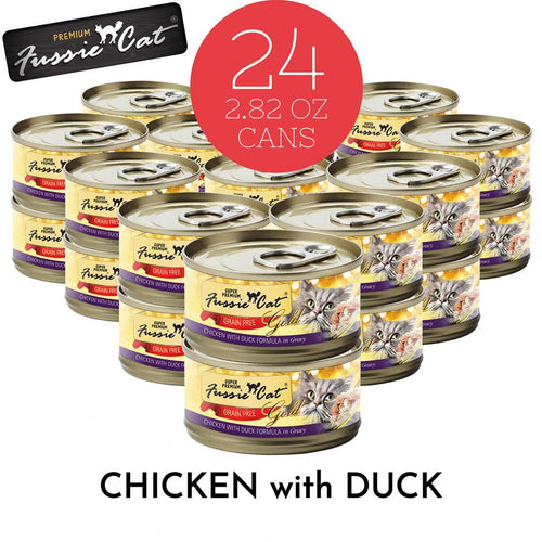 Fussie Cat Super Premium Grain Free Chicken with Duck in Gravy Canned Cat Food