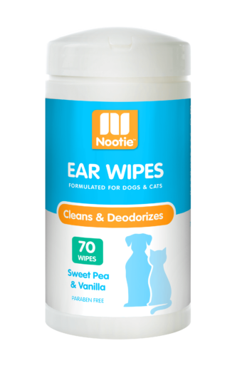 Nootie Sweet Pea & Vanilla Ear Wipes For Dogs & Cats