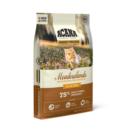 ACANA Highest Protein Meadowlands Recipe Dry Cat Food (4 Lbs)
